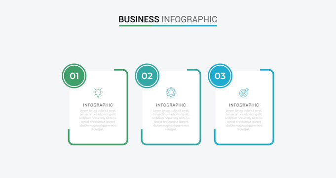Business infographic template with 3 options, steps, process chart. Can be used for workflow layout, diagram, annual report, web design