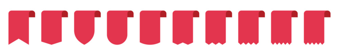 Price tag sticker and label vector set. Sale, discount, and offer badges collection