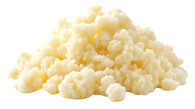 Fresh Kefir Isolated on Transparent Background Macro Photo for Health and Nutrition Concepts