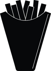 french fries in a white plate