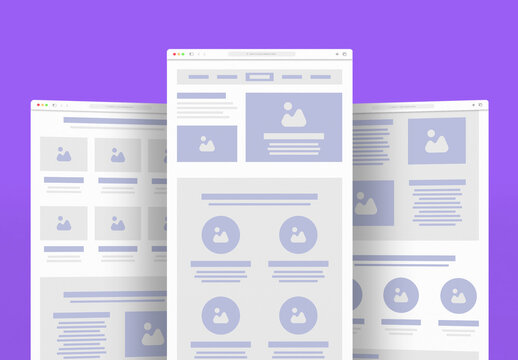 Minimalist Web Wireframe Template