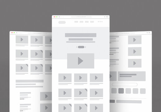 Movie Website Wireframe Template