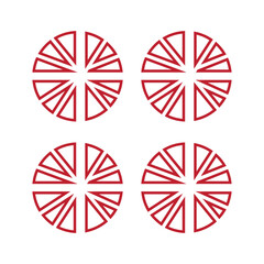  Modern wheel vector art design 