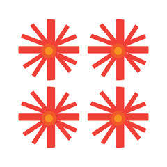  Wheel symbol vector illustration
