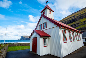 Lutheran Church in Tjornuvik - Faroe Islands