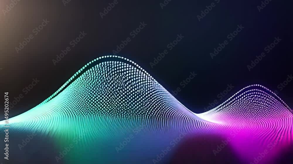 Poster abstract wave patterns in vibrant colors create a dynamic visual experience