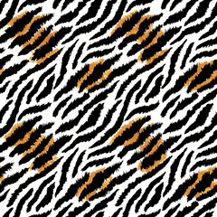 tiger fur texture vector design illustration 