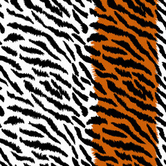 tiger fur texture vector design illustration 