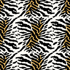 tiger fur texture vector design illustration 