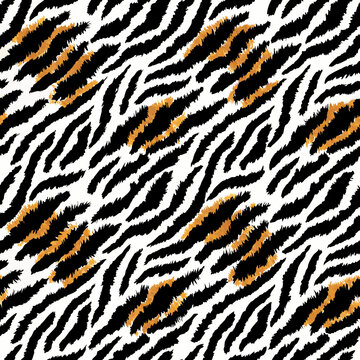 tiger fur texture vector design illustration 