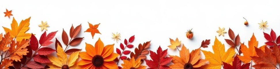 Fototapeta premium Dried floral and foliage arrangement on white Thanksgiving, autumn concept , decor, rustic