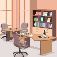 office chair and table