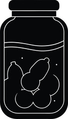 vector illustration of a jar