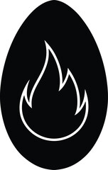 vector fire sign