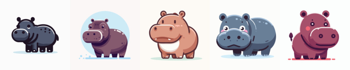 Vector of a Hippopotamus