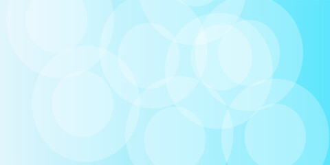 Minimalist banner background, pastel colorful, Light Blue gradations. Circle effect style geometric, abstract background. Vector Illustration,eps10