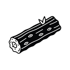 driftwood log covered barnacles