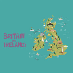 britain irelands map