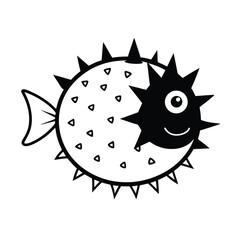 3D Pufferfish With Inflated Spikes
