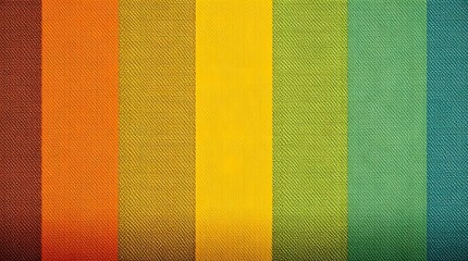 Fototapeta premium A textured rainbow stripe pattern in warm and cool colors.