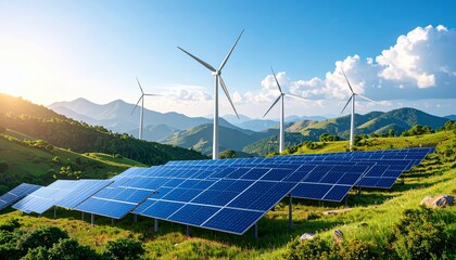 World Environment Day Concept with Children Planting Trees and Eco Icons