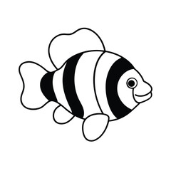 Clownfish Swimming Through 3D Anemone