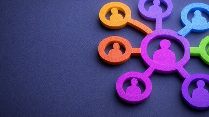 The network boasts a diverse range of connections, a vibrant mix of names and backgrounds, and extensive space for promoting messages and fostering engagement