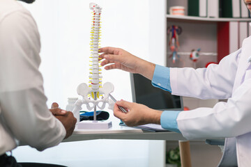 patient experienced pain in the spine and sought advice from a doctor so that the doctor could...