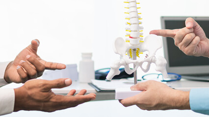 patient experienced pain in the spine and sought advice from a doctor so that the doctor could...