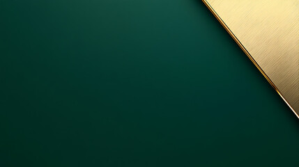 Emerald and Gold Abstract: A luxurious blend of deep green and shimmering gold creates a striking, modern background with a touch of elegance.