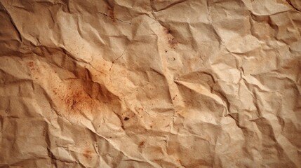 Crinkled Brown Paper Texture: A Vintage Background