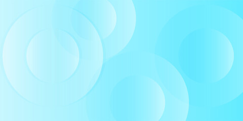 Minimalist banner background, pastel colorful, Light Blue gradations. Circle effect style geometric, abstract background.