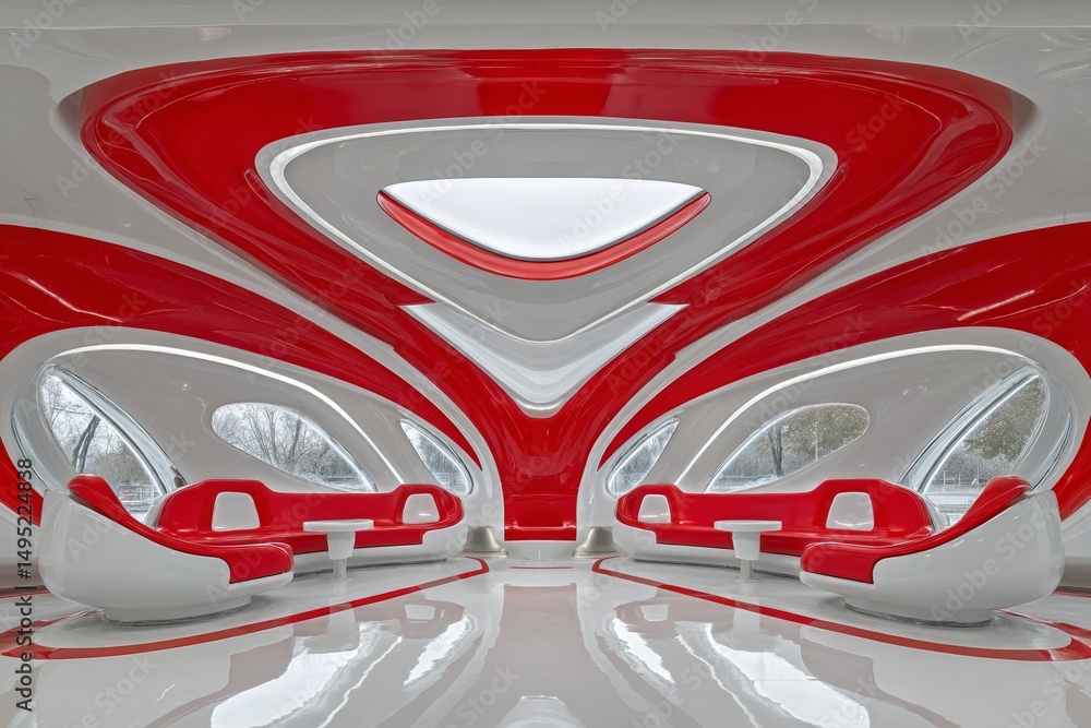 Aufkleber a neural network created this retrofuturistic spaceship interior using stock technology