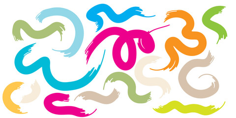 Hand drawn organic rectangle frames. Abstract doodle liquid shapes. Organic free flat blobs. Irregular fluid bubbles. Empty text box. Vector illustration isolated on white background.