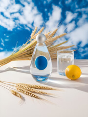 Mineral Water Mockup Bottle Product Design