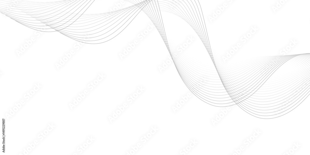 Aufkleber abstract wave line. digital frequency equalizer. digital stylized line art background. abstract wave