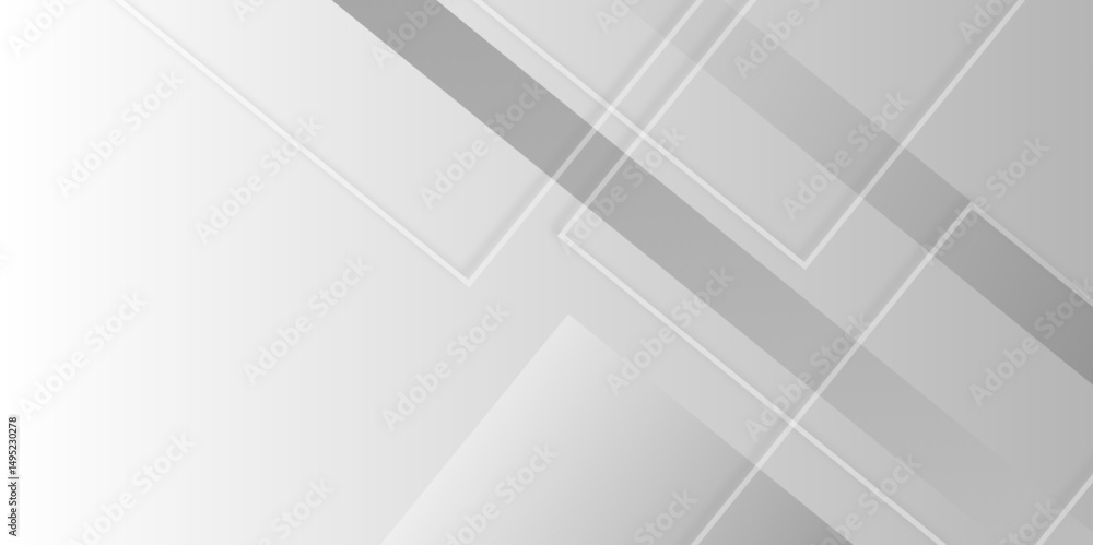 Poster abstract white rectangle shape geometric line background. abstract seamless modern white and gray co