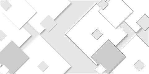 Abstract white rectangle shape geometric line background. abstract seamless modern white and gray color technology concept geometric rectangle vector .White square Vetor futuristic square work.