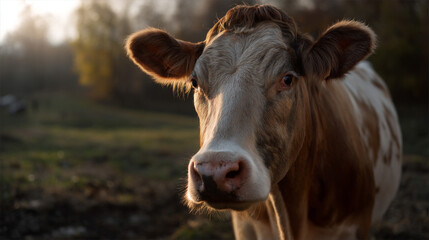 Cow in the field.