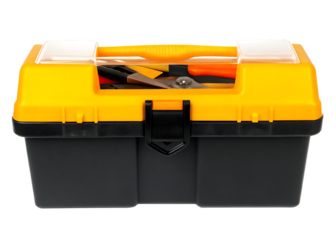  yellow and black Plastic box tool isolated on wite background.PNG
