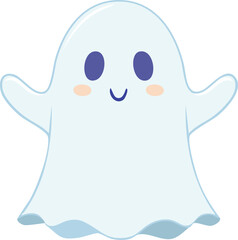 Obraz premium funny cartoon ghost