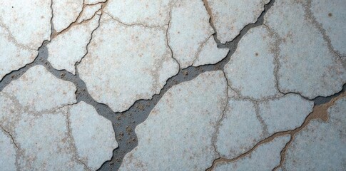 Fototapeta premium Polished gray terrazzo backdrop, elegant stone pattern , surface, texture, gray