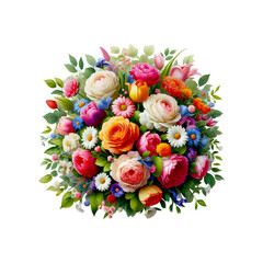 Floral Bouquet transparent background