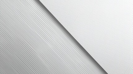 Obraz premium Modern Vector Design Template with Abstract White Background, Diagonal Lines, Light Gray Color, Copy Space, Flat Lay Mockup