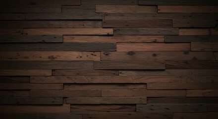 Dark brown wood wall texture background