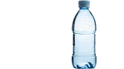 Fototapeta premium Refreshingly Pure Bottle of Water on White Background with Shadows