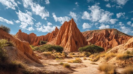 Naklejka premium Breathtaking Panorama of the Scenic Purmamarca, Argentina