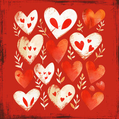 hearts background