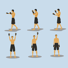 Vector illustration of various people doing everyday activities such as running, walking, exercising, stretching, and other lifestyle routines. Modern flat design showing diverse characters with diffe