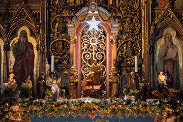 Obraz premium Crèche de Noël de l'église Saint-Germain-l'Auxerrois